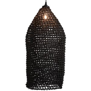Καπέλο Φωτιστικού  Μαύρο Χαρτί 30x30x65cm