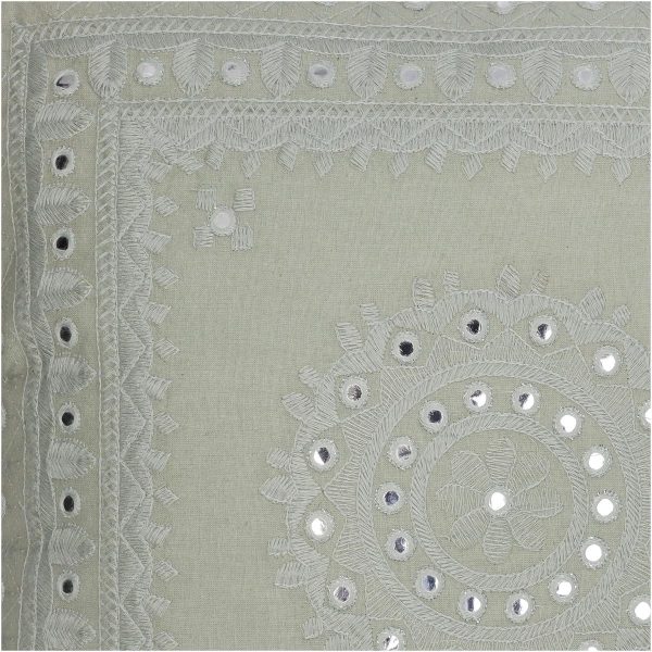 Μαξιλάρι  Καθρέπτης Εκρού Βαμβακερό 45x45cm - Image 4