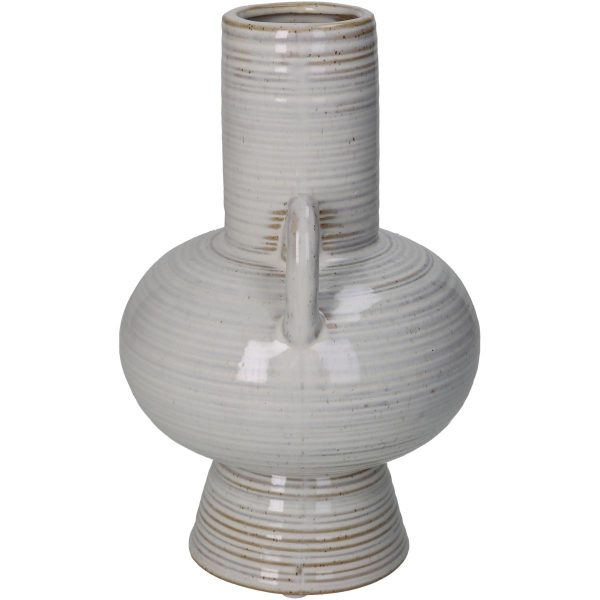 Βάζο  Μπεζ Κεραμικό 13.5x13.5x21.4cm - Image 3